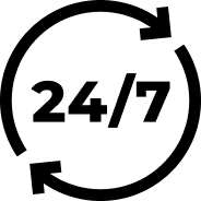 24/7 Operations Icon